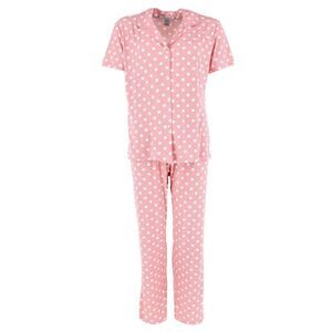 Gabriella Women's Notched Collar Polka Dot Pajama Set